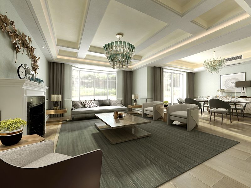 幻影絲-灰綠色效果圖